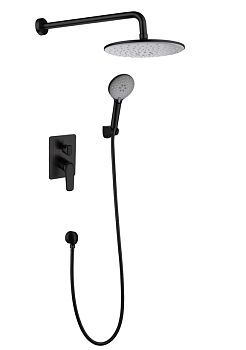 Душевой комплект Creto Mare 1.0 MARE-WSM3-BK черный матовый Душевой комплект Creto Mare 1.0 MARE-WSM3-BK черный матовый