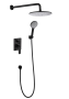 Душевой комплект Creto Mare 1.0 MARE-WSM3-BK черный матовый Душевой комплект Creto Mare 1.0 MARE-WSM3-BK черный матовый