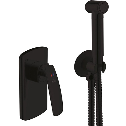 Гигиенический душ со смесителем Rose R1105H, черный