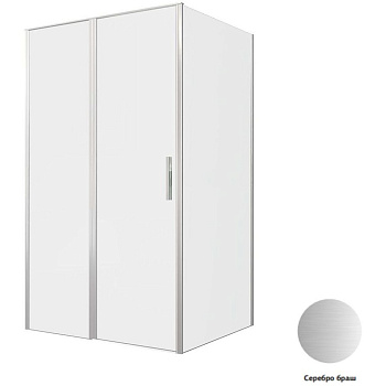 Душевой уголок Allen Brau Priority 120x100 3.31032.BA + 3.31047.BA серебро браш Душевой уголок Allen Brau Priority 120x100 3.31032.BA + 3.31047.BA серебро браш