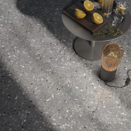 Подступенок Терраццо серый тёмный 60x10,7x0,9