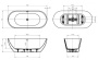 Акриловая ванна BELBAGNO UNO BB701-1400-720-K