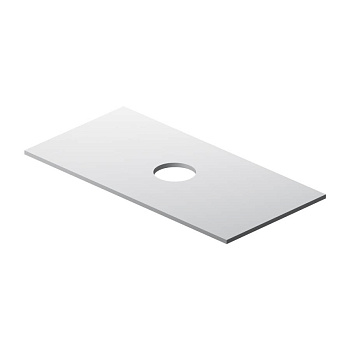 M8FST1001WG Universal Столешница под накладную раковину, для тумбы 100 см, цвет Белый глянец