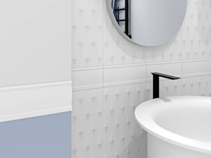 Плитка Meissen Keramik Trendy светло-голубой 25x75 TYU491