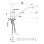 Смеситель д/кухни АVILA,  арт. 02400-1AV