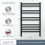 Полотенцесушитель электрический Aquatek (Акватек) Альтаир П10 500х900 мм, черный муар, подключение скрытое к сети электропитания / электропровод с вилкой, с терморегулятором и таймером quick touch, нержавеющая сталь AISI 201, гарантия 5 лет Полотенцесушитель электрический Aquatek (Акватек) Альтаир П10 500х900 мм, черный муар, подключение скрытое к сети электропитания / электропровод с вилкой, с терморегулятором и таймером quick touch, нержавеющая сталь AISI 201, гарантия 5 лет