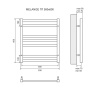 Полотенцесушитель электрический Lemark Melange LM49607EW П7 500x600, левый/правый, белый Полотенцесушитель электрический Lemark Melange LM49607EW П7 500x600, левый/правый, белый