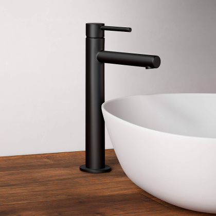 Высокий смеситель Origin для раковины чаши, цвет матовый черный Высокий смеситель Origin для раковины чаши, цвет матовый черный