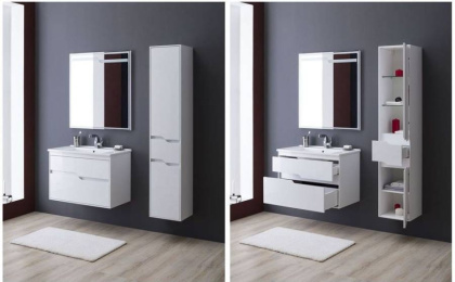 Мебель для ванной Aquanet Модена 85 белый Мебель для ванной Aquanet Модена 85 белый