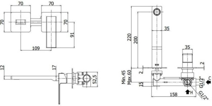 Смеситель для раковины Paffoni Elle EL105NO70 (с внутренней частью) Смеситель для раковины Paffoni Elle EL105NO70 (с внутренней частью)