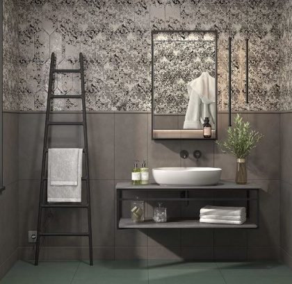 Бордюр Чементо коричневый тёмный матовый обрезной 30x2,5x1,9