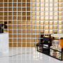 Керамическая мозаика, Golden Glossy 25х25, Metal