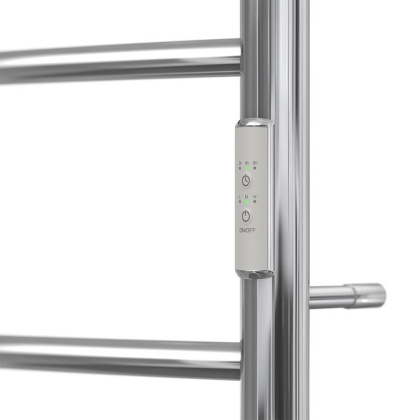 Полотенцесушитель электрический Point Афина PN04858P П5 500x800 с полкой, диммер справа, хром Полотенцесушитель электрический Point Афина PN04858P П5 500x800 с полкой, диммер справа, хром