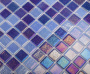 Стеклянная мозаика, MIX DEEP BLUE 552/555, Shell