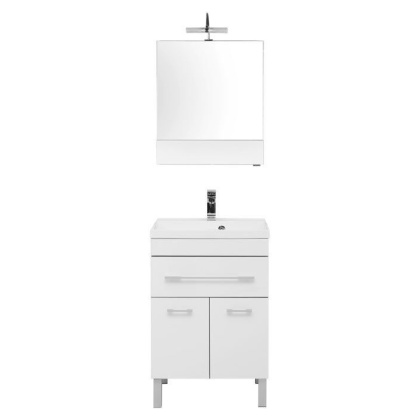 Комплект мебели для ванной Aquanet Верона 58 белый (напольный 1 ящик 2 дверцы) Комплект мебели для ванной Aquanet Верона 58 белый (напольный 1 ящик 2 дверцы)