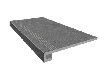 Комплект (Ступень LN03 (33x120) непол. (прямоугол. бортик) + Подступенок (14,5x120)) Комплект (Ступень LN03 (33x120) непол. (прямоугол. бортик) + Подступенок (14,5x120))