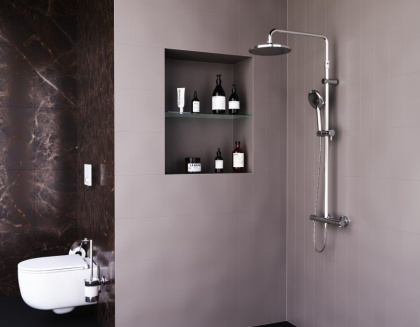 DX218091000 Option, душевая система с ТМС Для душа: верхний душ 230мм, ручной душ 120мм, 1 режим, шт DX218091000 Option, душевая система с ТМС Для душа: верхний душ 230мм, ручной душ 120мм, 1 режим, шт