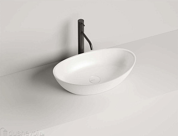 Раковина Salini CALLISTA 103 1101203SMRH S-Stone покраска по RAL снаружи, накладная, матовая