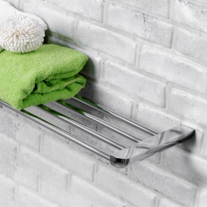 Полка для полотенец Kammel, 65,5х3х20 см, хром, K-8311