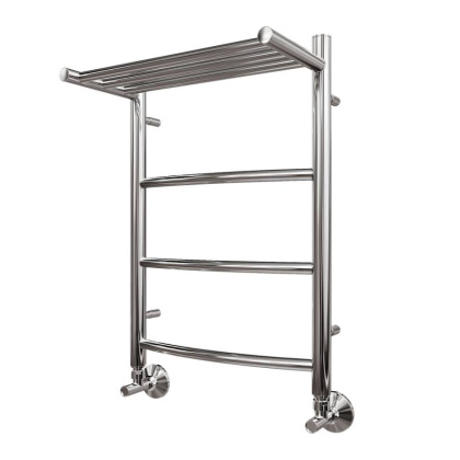 Полотенцесушитель водяной Point Афина PN04156P П3 500x600 с полкой, хром Полотенцесушитель водяной Point Афина PN04156P П3 500x600 с полкой, хром