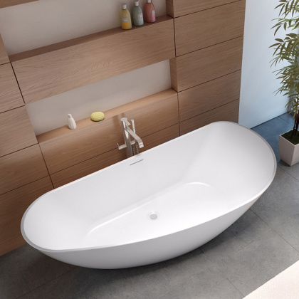 Асимметричная ванна из искусственного камня Riho Granada 170x80 белая BS1800500000000 Асимметричная ванна из искусственного камня Riho Granada 170x80 белая BS1800500000000