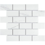 Керамическая мозаика, Brick Carrara Matt 45х95, Brick & Metro