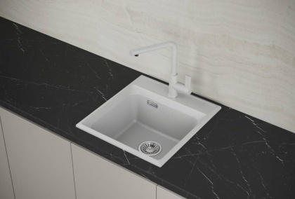 Мойка кухонная Point Мисти 46 белый Мойка кухонная Point Мисти 46 белый