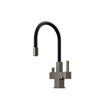Смеситель для кухни SANCOS Arno с возможностью подключения фильтра для воды, цвет вороненая сталь, арт. SC4005GG