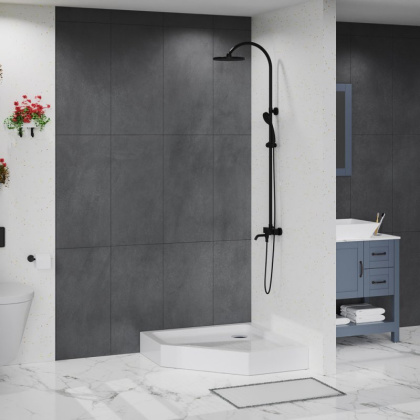 TRAY-BB-P-90-15-W Акриловый поддон Размер, мм:900x900x150  TRAY-BB-P-90-15-W Акриловый поддон Размер, мм:900x900x150