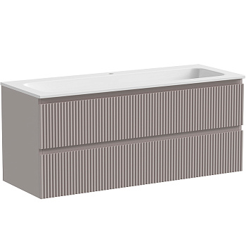 Тумба подвесная SANCOS Snob R 1195х445х500, c двумя ящиками оснащенными доводчиками, Doha Soft, арт.SNR120SM