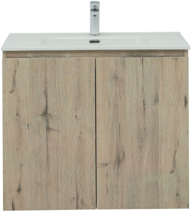 Тумба под раковину Aquanet Алвита New 80 2 дверцы, дуб веллингтон белый Тумба под раковину Aquanet Алвита New 80 2 дверцы, дуб веллингтон белый