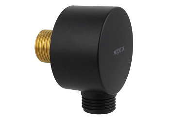 Шланговое подсоединение AQUATEK, матовый черный AQ2454MB 