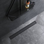 W01SC-U11-070-04BM MasterFlow Трап для душа линейный универс затвор Tile 70см цвет черн мат W01SC-U11-070-04BM MasterFlow Трап для душа линейный универс затвор Tile 70см цвет черн мат