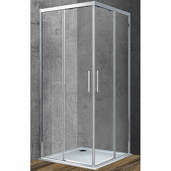 Душевой уголок Soft VSS-3SO900CL, 900*900, хром, стекло прозрачное