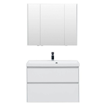 Мебель для ванной Aquanet Гласс 90 белый