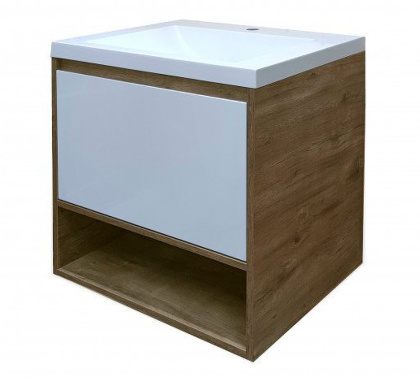 Комплект мебели Monaco Wood 600х480 подвесной 1 ящик (ШхГхВ) 598х476х607 Комплект мебели Monaco Wood 600х480 подвесной 1 ящик (ШхГхВ) 598х476х607