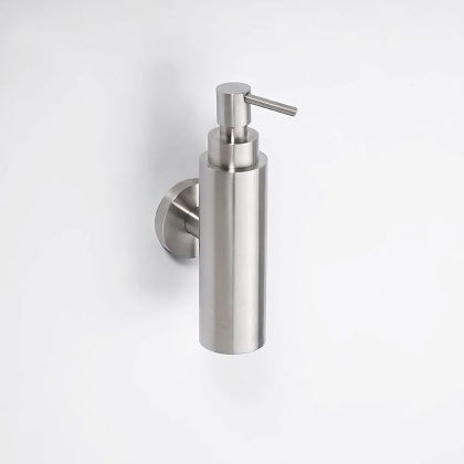 Настенный дозатор для жидкого мыла (металлический стакан)