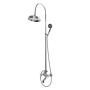 LORD-CVD-01-M Душевая стойка со смесителем для ванны, верхним и ручным душем, 20 см Исполнение: Хром, Ручки: Хром 