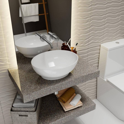 Умывальник Point Сатурн 41 PN43902 овальный, белый Умывальник Point Сатурн 41 PN43902 овальный, белый