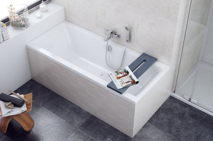 Полка для ванны Excellent Level WAPO.LEVEL-SZARY Серая