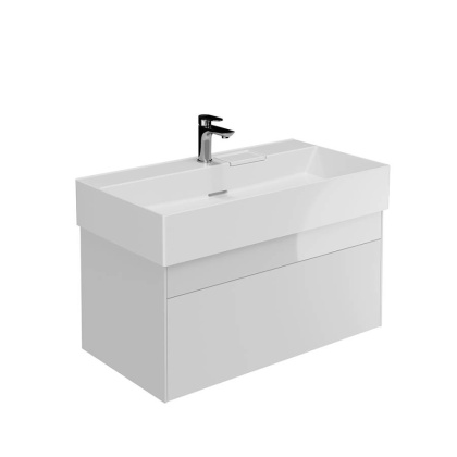 Тумба LOGICA подвесная 2 ящика 90 см, белоснежный Тумба LOGICA подвесная 2 ящика 90 см, белоснежный