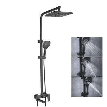 Душевая система латунь черный R2836H Душевая система латунь черный R2836H