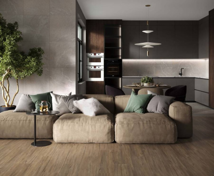 Керамогранит K952693R0001LPE0 Tabula beige бежевый (79,7смх19,7смх9мм) (9шт_1,44м2), м2
