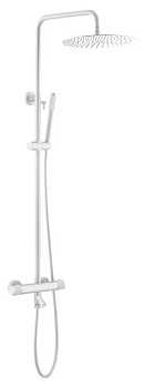 Стойка для душа c термостатом UNO Matt White Стойка для душа c термостатом UNO Matt White