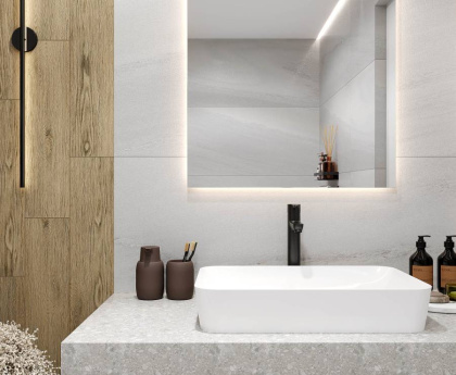 Керамогранит Laparet Urban Dazzle Bianco белый лаппатированный 60х60 (4шт_1,44м2), м2