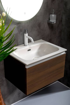 Тумба без раковины Vallessi 60*46см DARK OAK, 1 полка 837-060-D Boheme