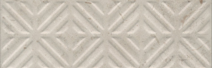 Бордюр 11210R\4 Карму Бежевый 9,6см*30см*10мм (1уп/20шт/)Орнамент, шт