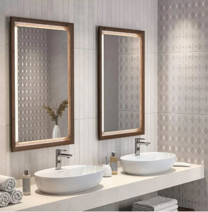 Декор Про Матрикс белый матовый обрезной 30x60x0,9