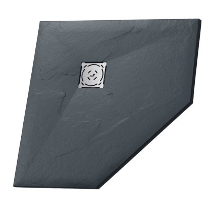 Душевой поддон  80*80*2,3 RGW ST/T*-0088G Графит/Трапеция Ø 90 мм Каменный Душевой поддон  80*80*2,3 RGW ST/T*-0088G Графит/Трапеция Ø 90 мм Каменный
