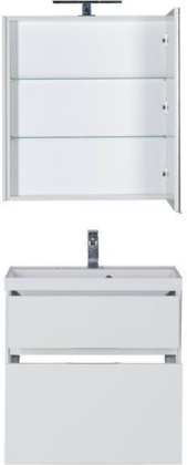 Мебель для ванной Aquanet Латина 70 белый (2 ящика) Мебель для ванной Aquanet Латина 70 белый (2 ящика)